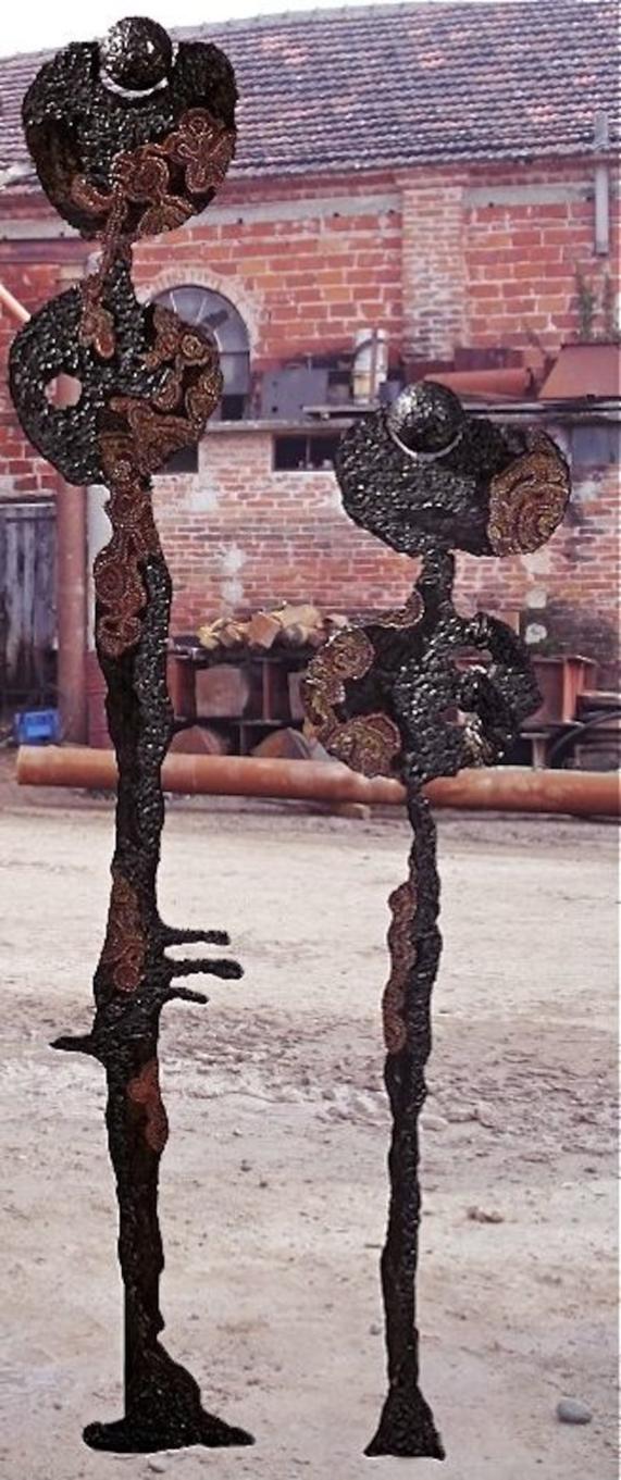 A che punto eravamo-What point we were at | iron sculptures 